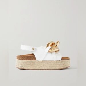 JW ANDERSON Women's White and Gold Sandals 8.5